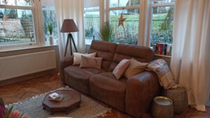 Gemütliche "Ausfahrcouch" zum Entspannen